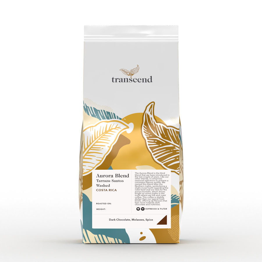 Transcend Coffee 2 lb bag of Aurora Blend coffee