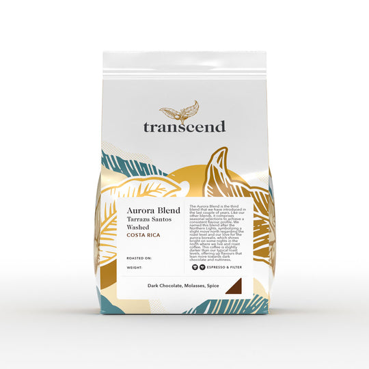 Transcend Coffee ¾ lb bag of Aurora Blend coffee