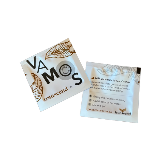 Transcend Coffee Vamos Instant Coffee Pouch