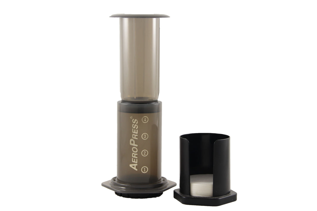 Aeropress coffee maker with filters